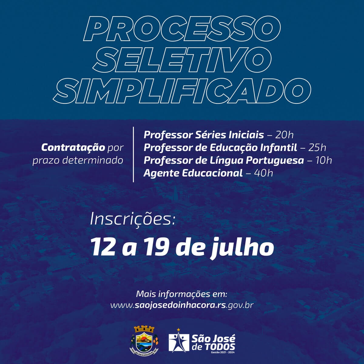 PROCESSO SELETIVO SIMPLIFICADO Nº 07/2021