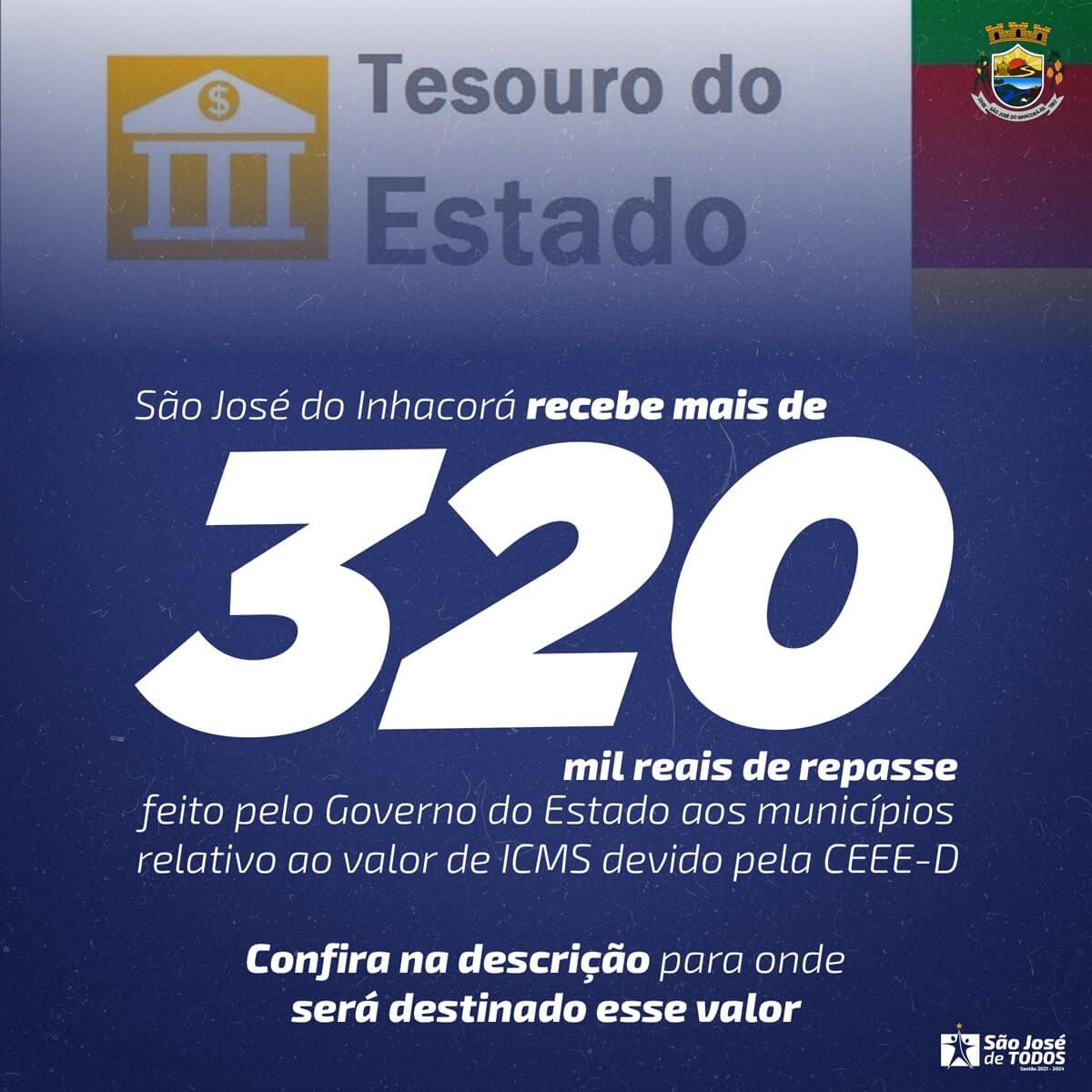 REPASSE FEITO PELO GOVERNO DO ESTADO AOS MUNICÍPIOS RELATIVO AO VALOR DE ICMS DEVIDO PELA CEEE-D