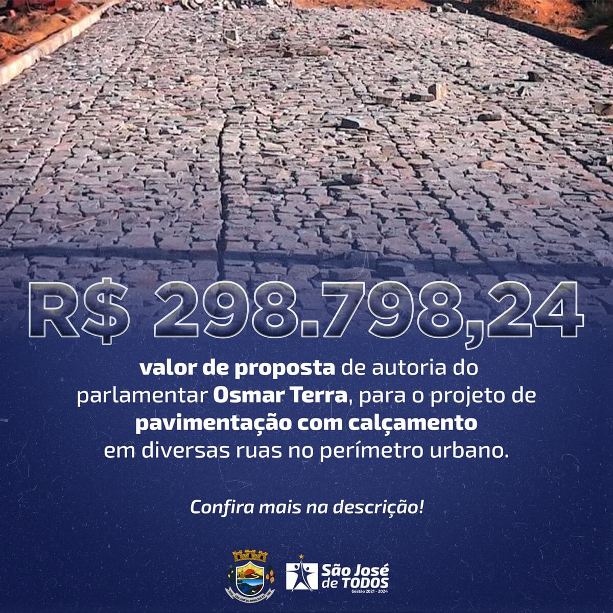 EMPENHO DE PROPOSTA DE TRABALHO JUNTO AO MINISTÉRIO DO DESENVOLVIMENTO REGIONAL