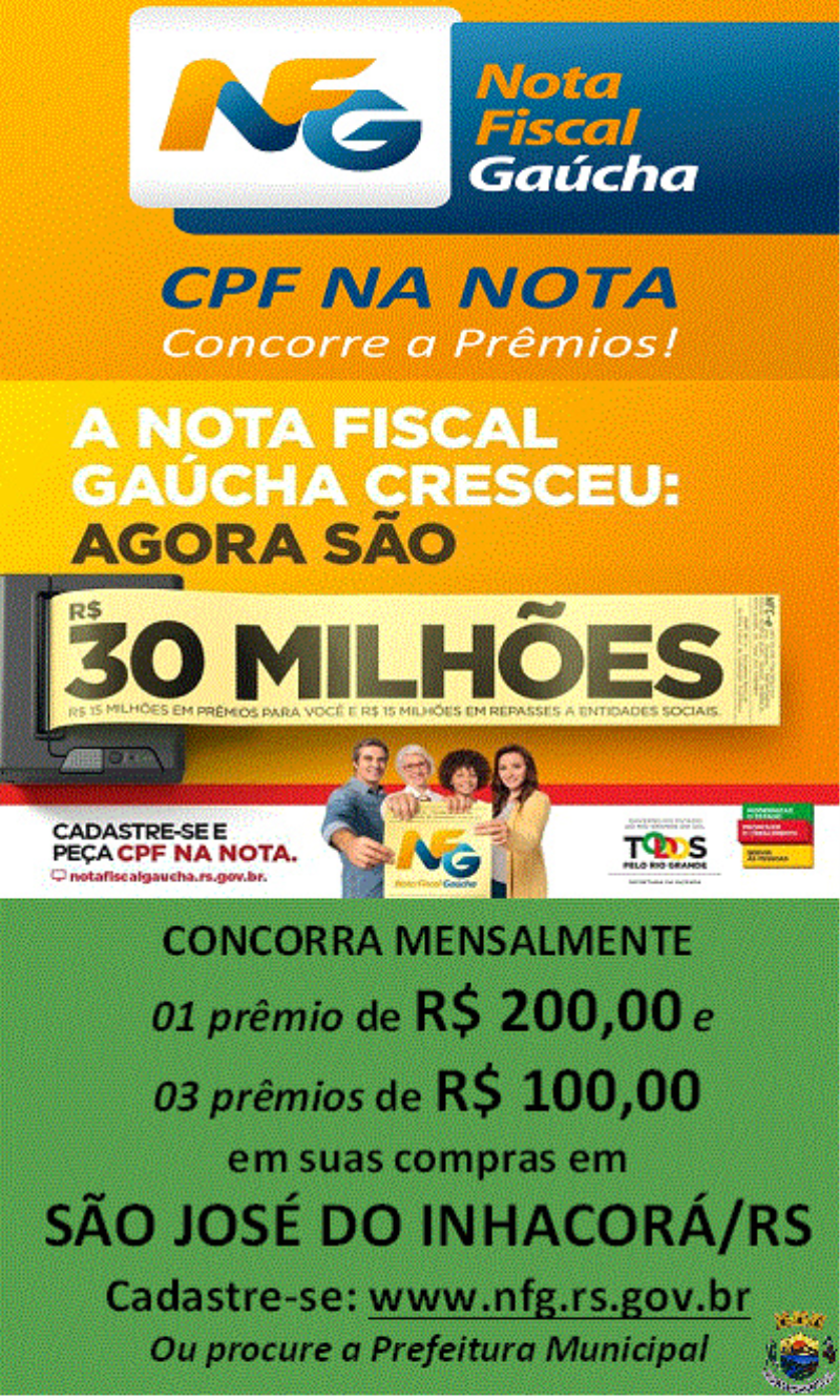 ADMINISTRAÇÃO MUNICIPAL INVESTE NO INCREMENTO DO PROGRAMA NOTA FISCAL GAÚCHA