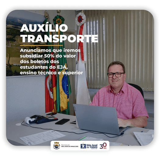 AUXÍLIO TRANSPORTE AOS ESTUDANTES 
