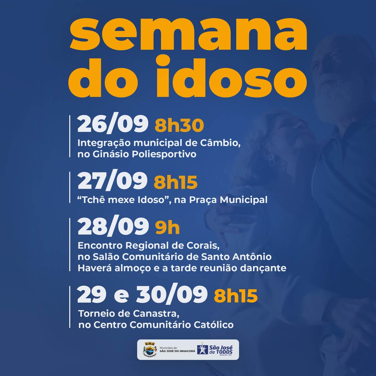 PROGRAMAÇAO DA SEMANA DO IDOSO