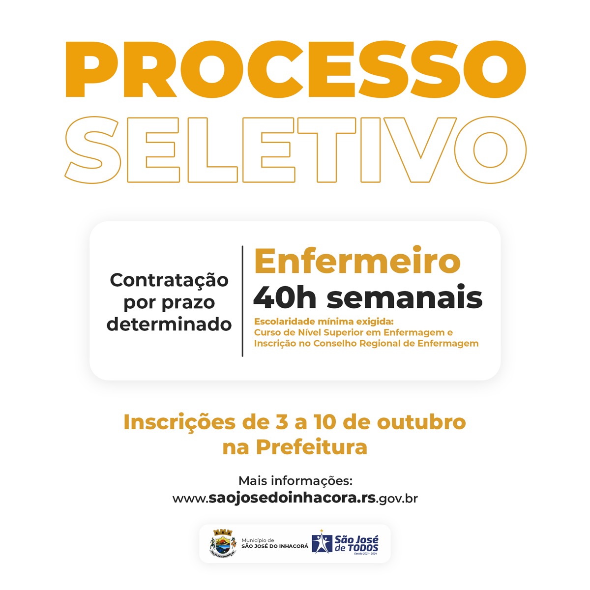 PROCESSO SELETIVO SIMPLIFICADO PARA ENFERMEIRO