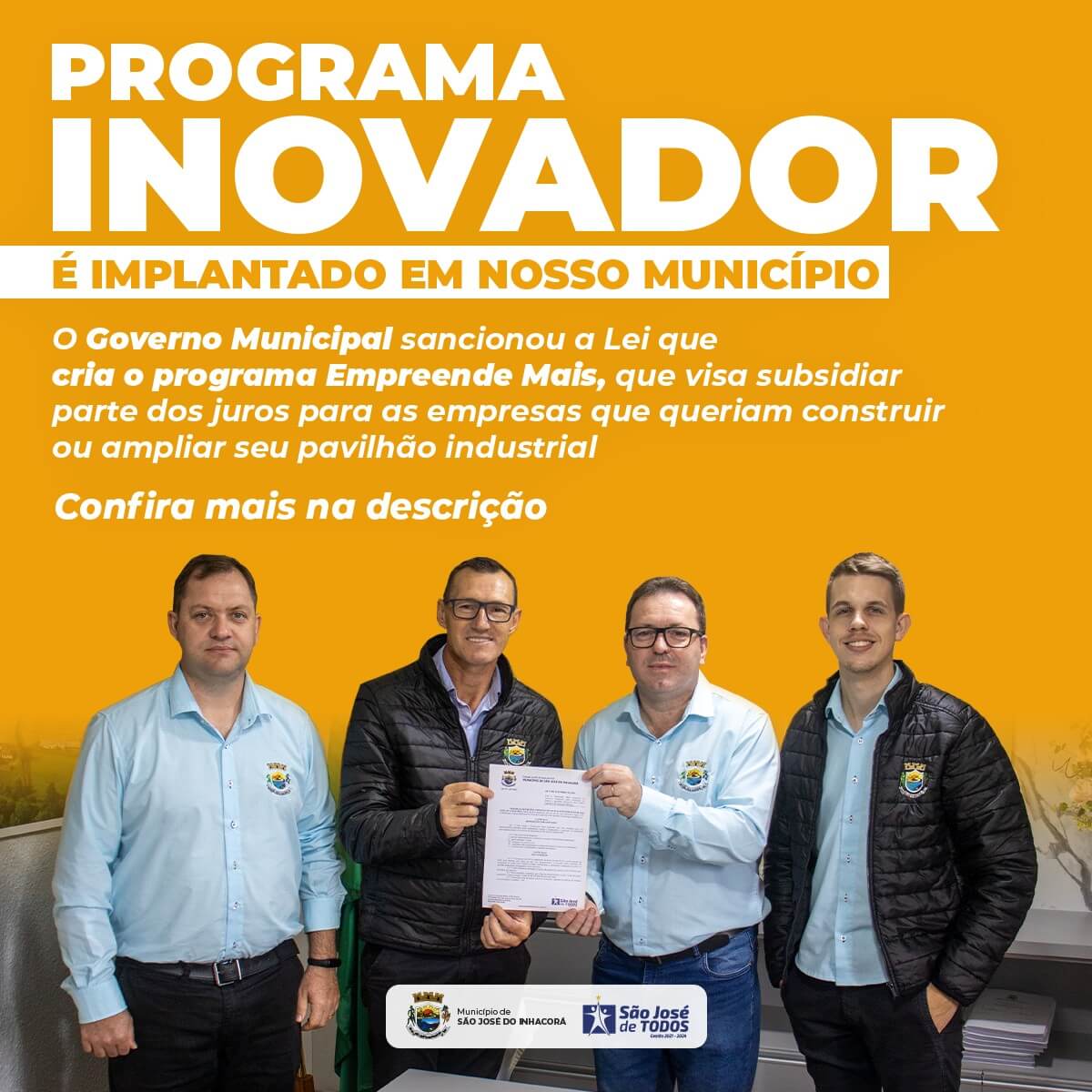 PROGRAMA INOVADOR É IMPLANTADO 