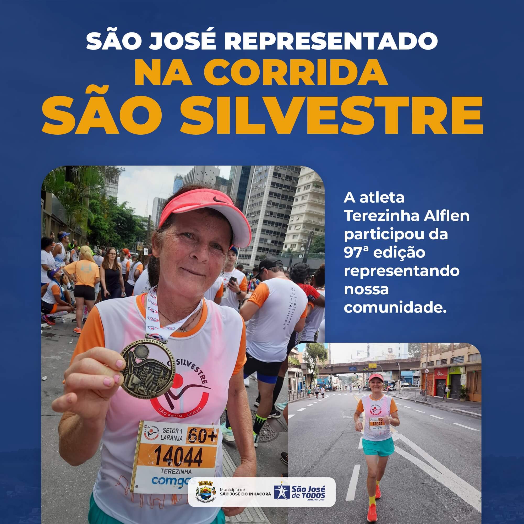 SÃO JOSÉ DO INHACORA ESTEVE REPRESENTADO NA CORRIDA SÃO SILVESTRE