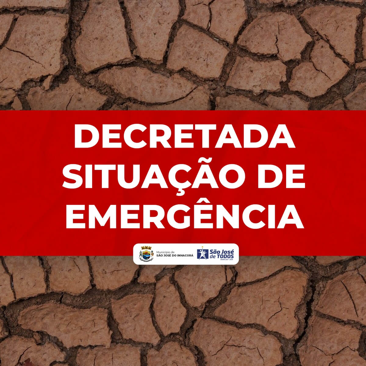 DECRETADA SITUAÇÃO DE EMERGÊNCIA DEVIDO À ESTIAGEM 