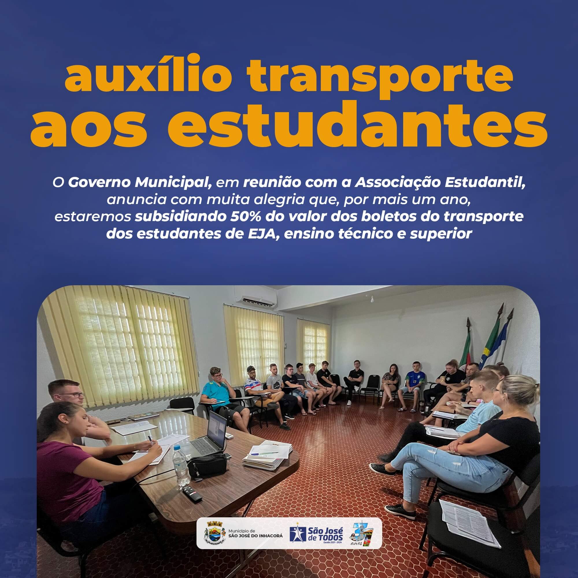 AUXÍLIO TRANSPORTE AOS ESTUDANTES 
