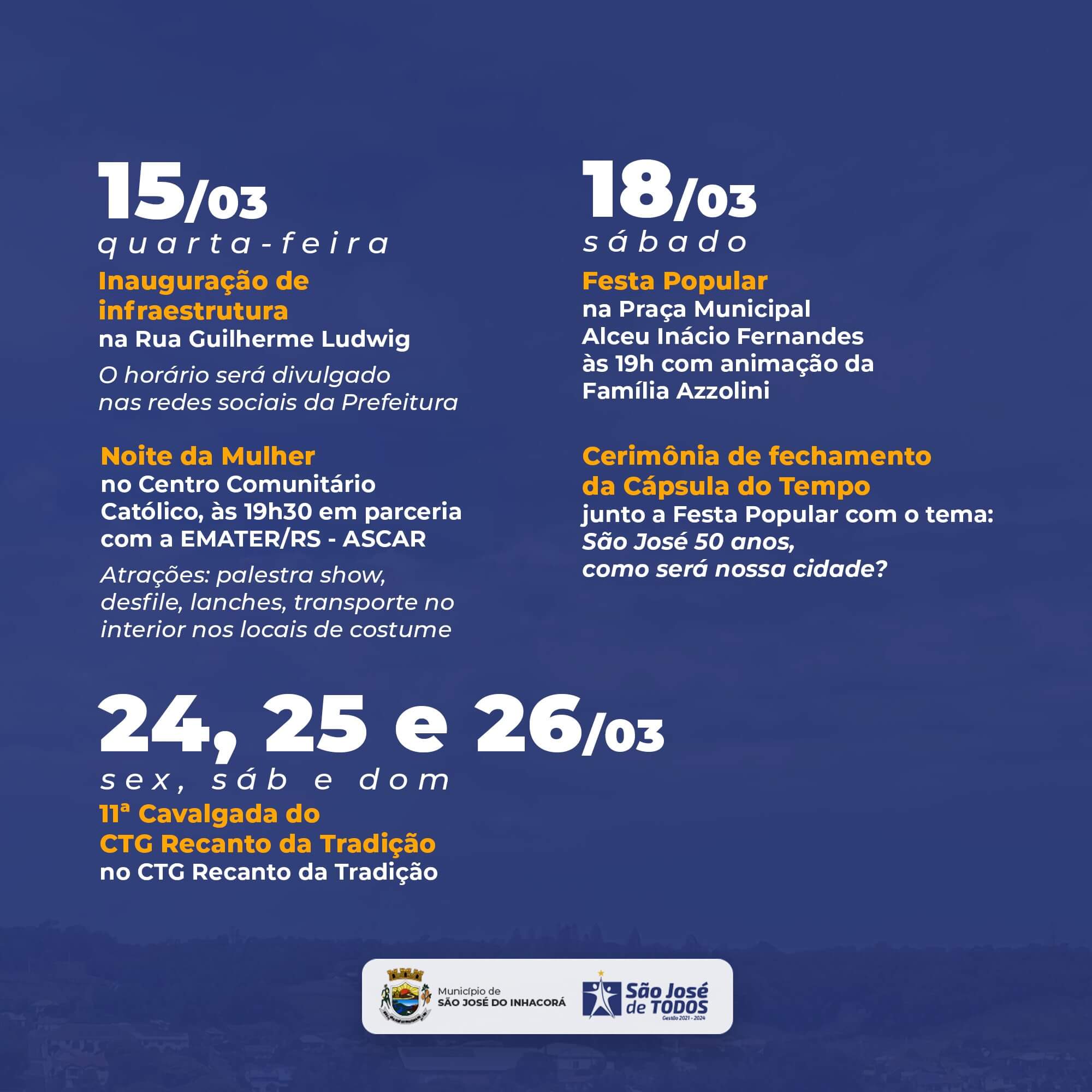 SÃO JOSÉ DO INHACORA COMPLETA  31 ANOS DE EMANCIPAÇÃO