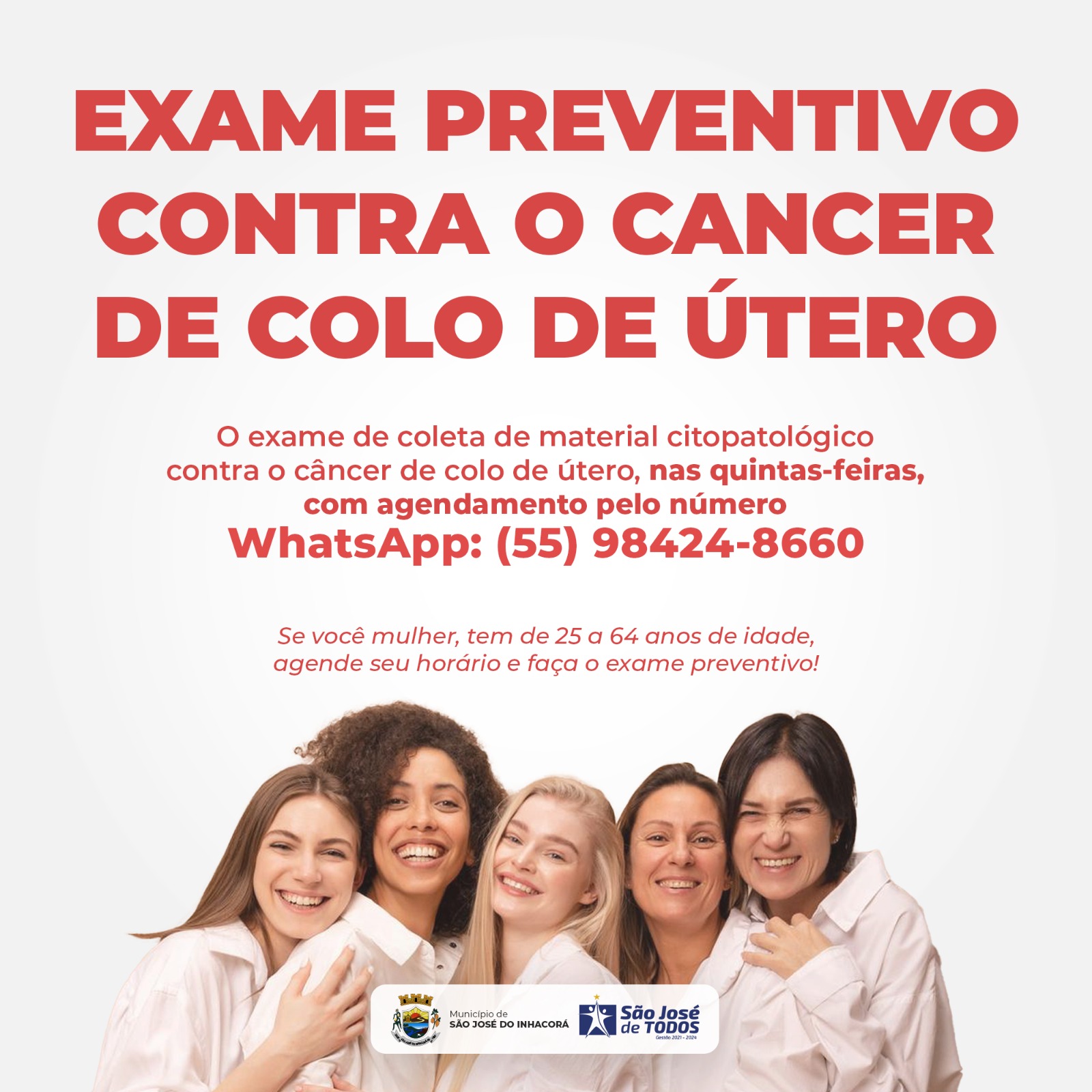 EXAME PREVENTIVO CONTRA O CANCER DE COLO DE ÚTERO