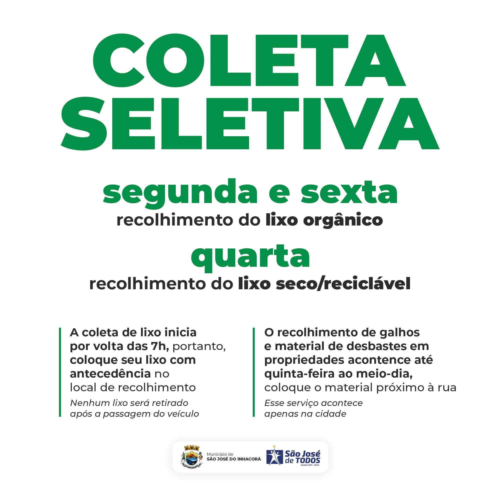 COLETA SELETIVA DE MATERIAIS