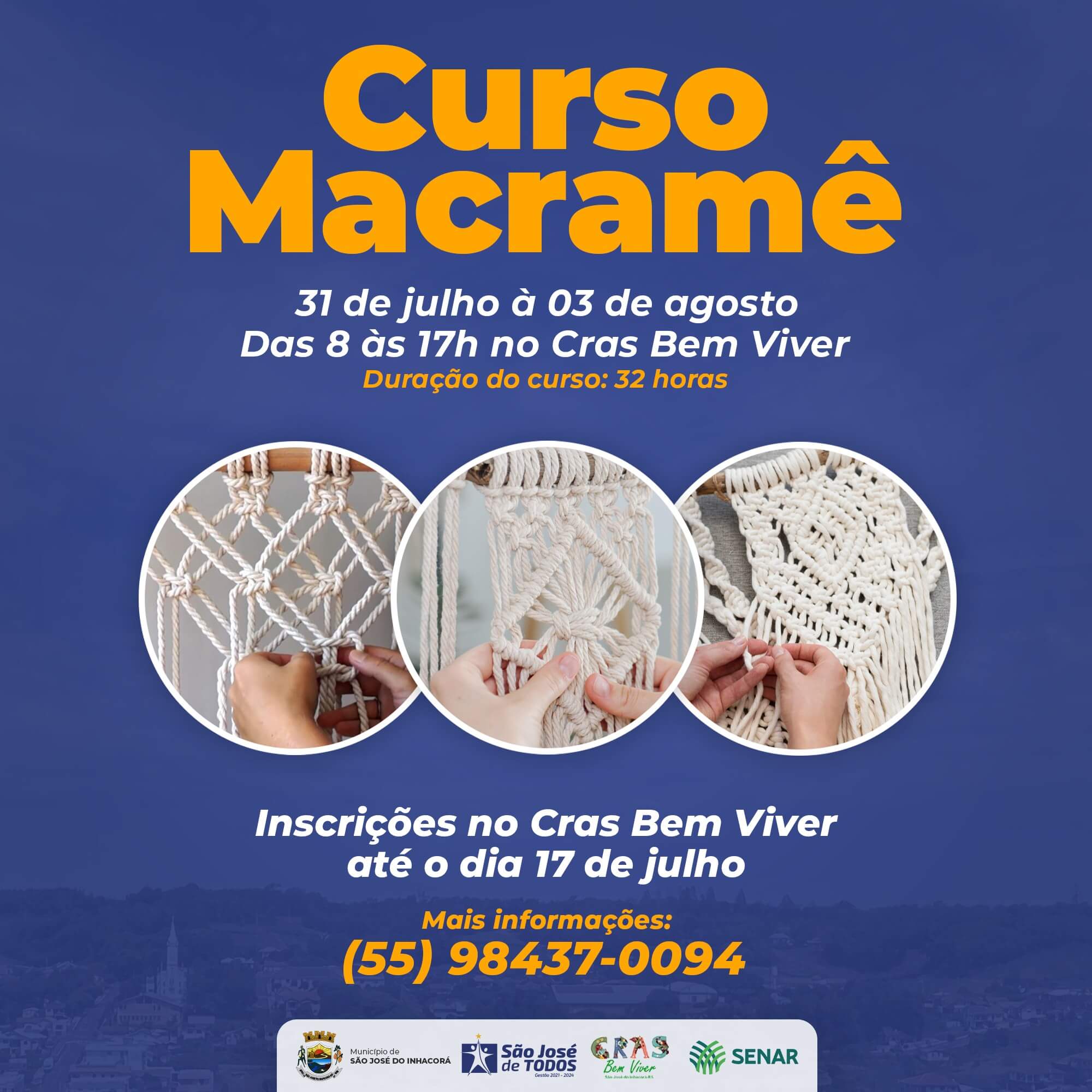 CURSO DE MACRAMÊ