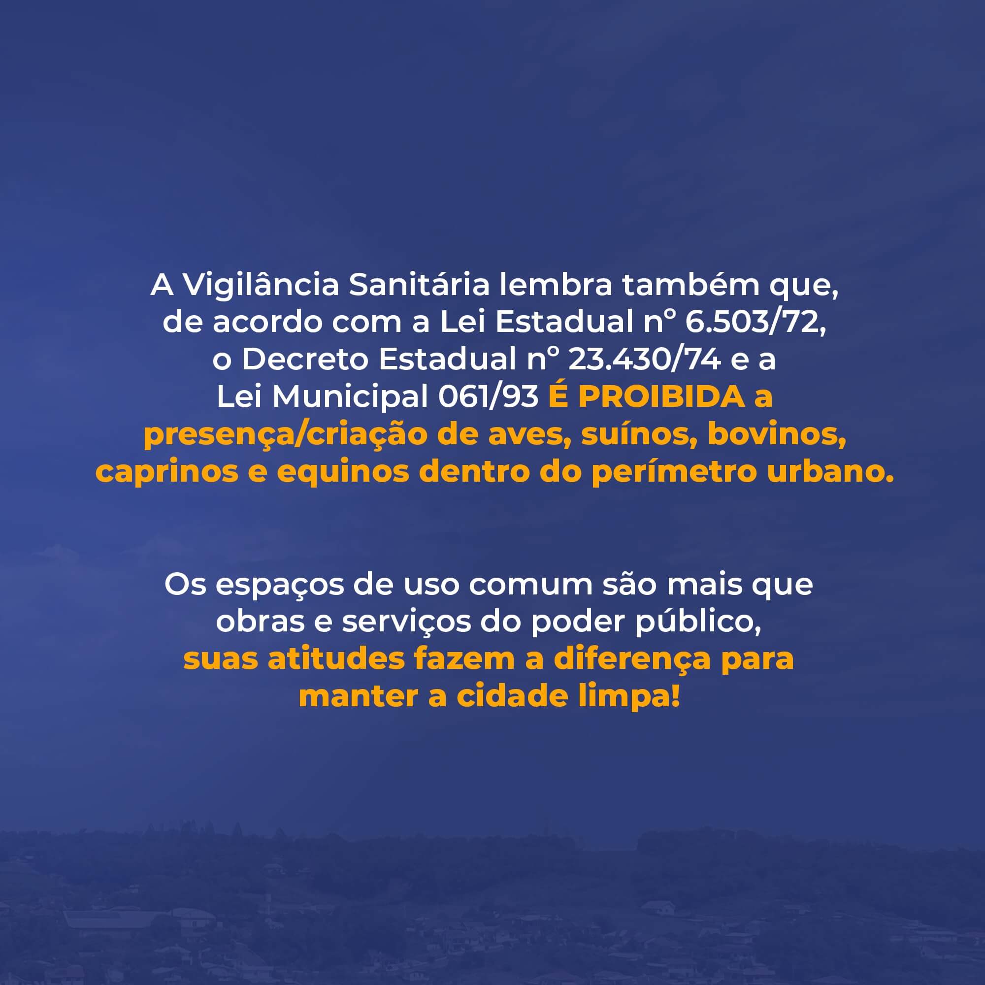 MANTER A CIDADE LIMPA É RESPONSABILIDADE DE TODOS!