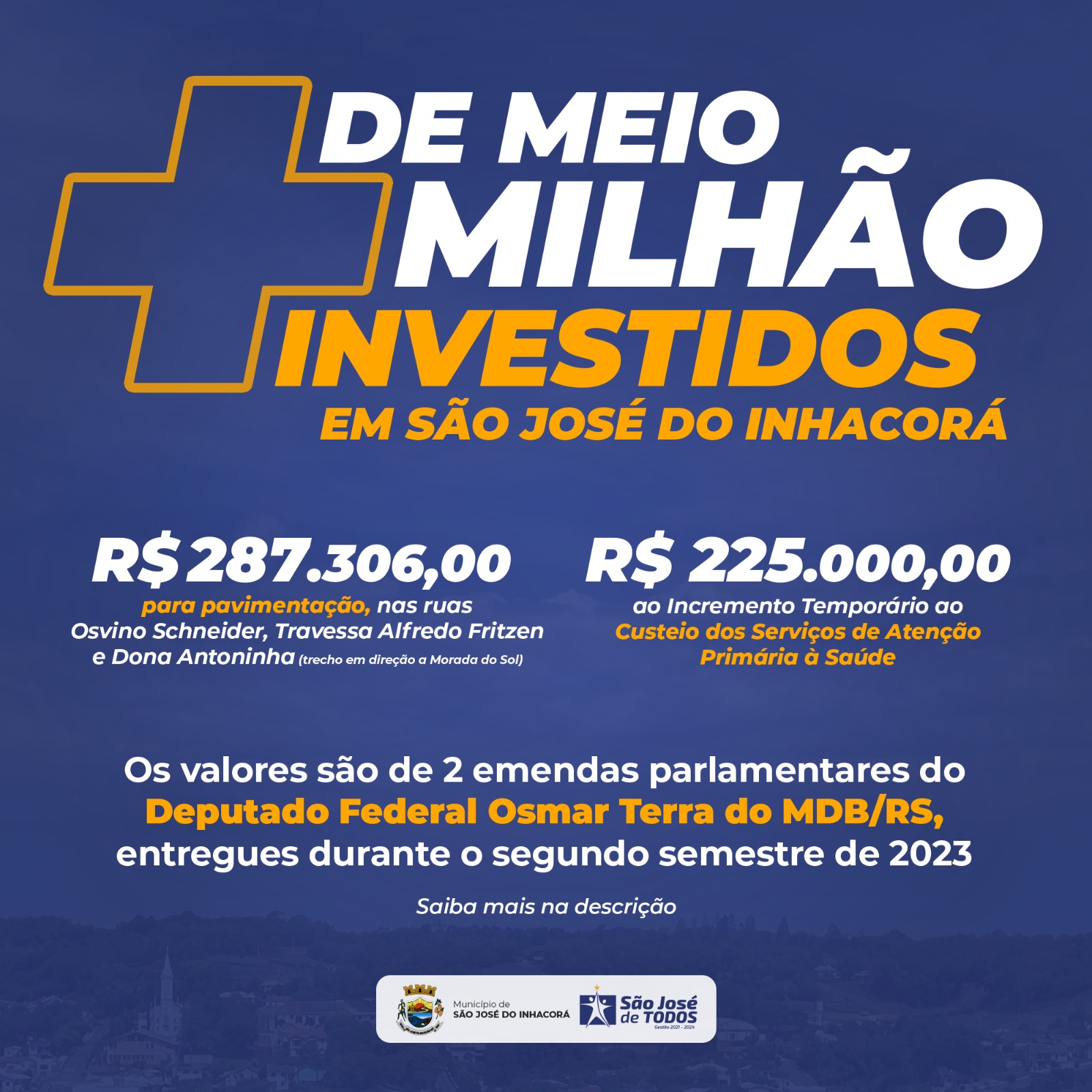  MAIS DE MEIO MILHÃO DE REAIS DE ORIGEM PARLAMENTAR FOI PAGO NO SEGUNDO SEMESTRE