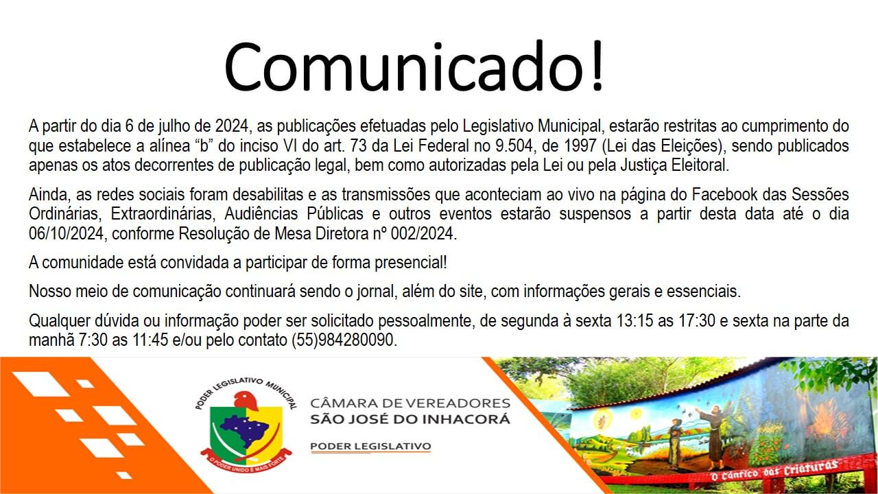 COMUNICADO!