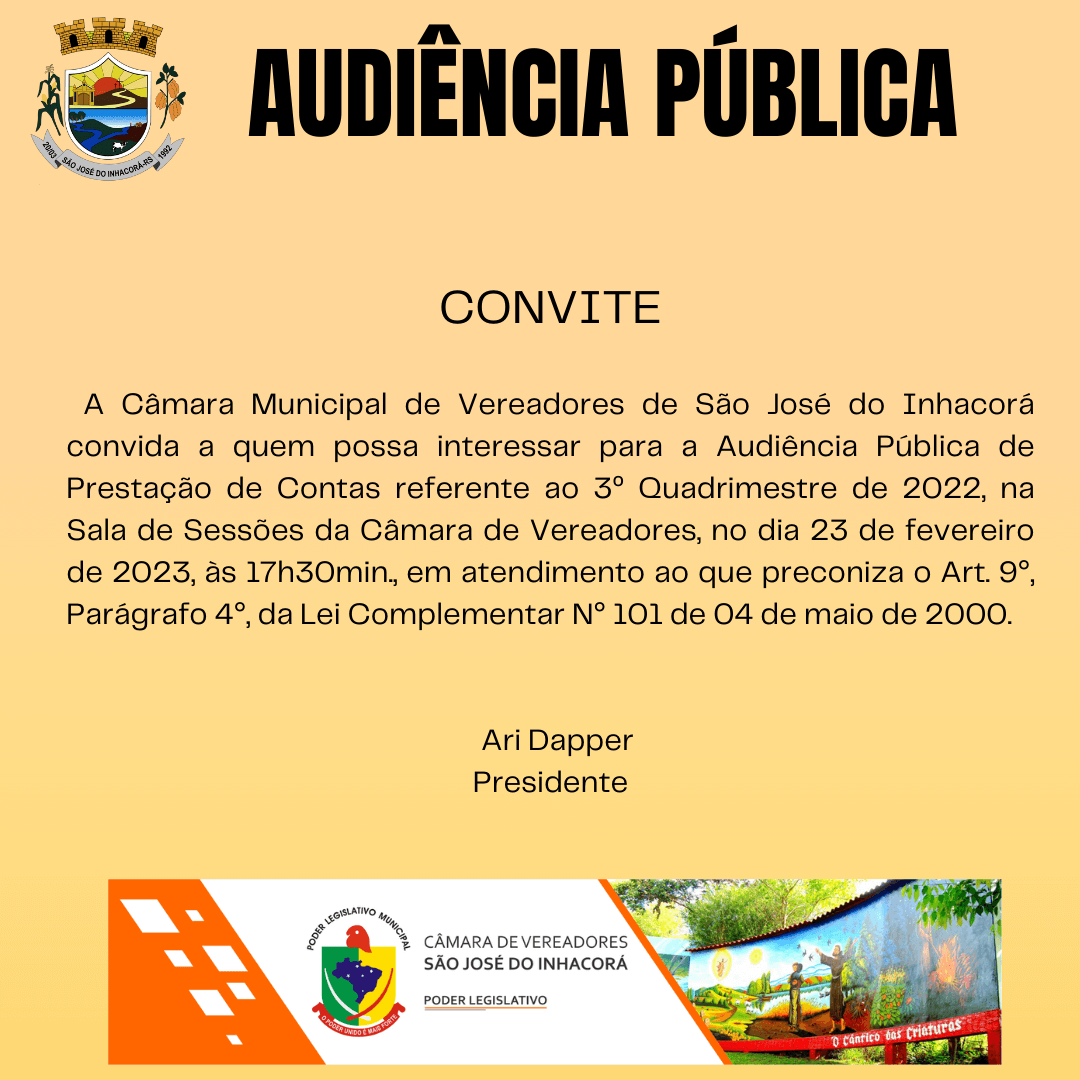 AUDIÊNCIA PÚBLICA