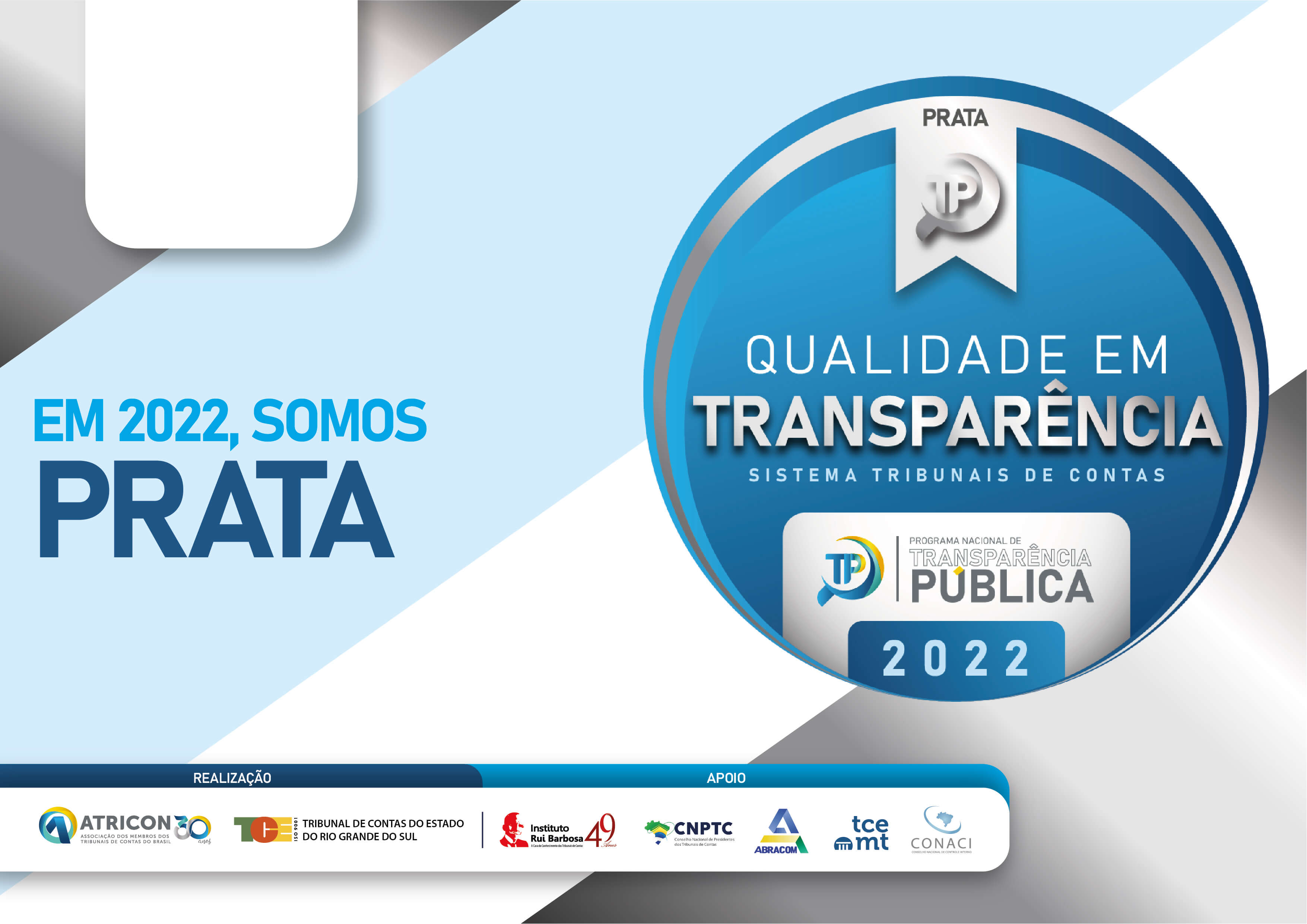 LEGISLATIVO MUNICIPAL RECEBE PREMIAÇÃO NO SELO DE TRANSPARÊNCIA DA ATRICON
