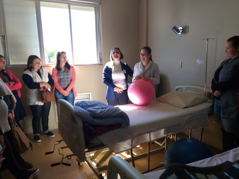 Gestantes conhecem a Maternidade do Hospital Comunitário Sarandi