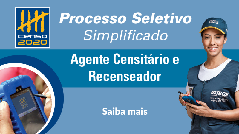 IBGE realizará processo seletivo