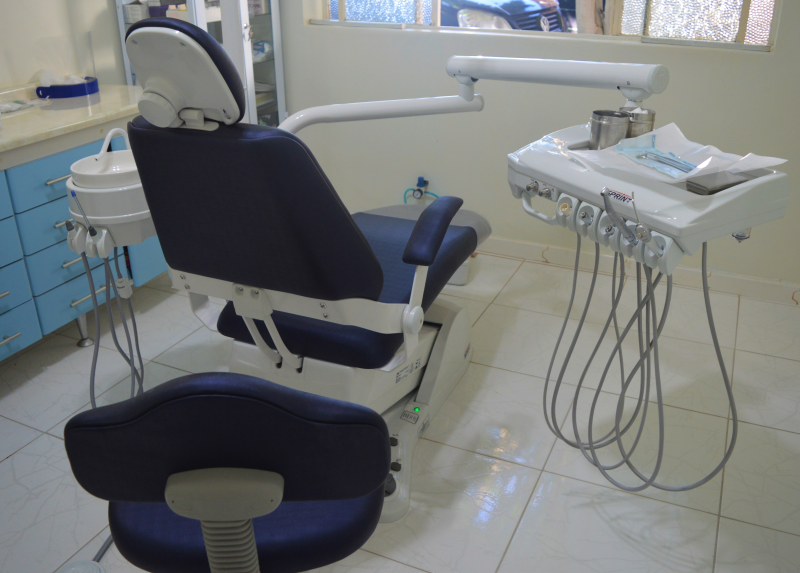 Instalação da nova cadeira odontológica