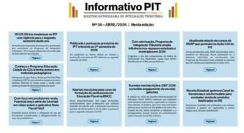 Informativo PIT&nbsp;BOLETIM DO PROGRAMA DE INTEGRA&Ccedil;&Atilde;O TRIBUT&Aacute;RIA N&ordm; 34 &ndash; ABRIL/2026