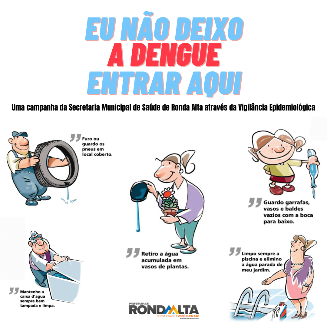 Fique atento aos focos do mosquito da dengue