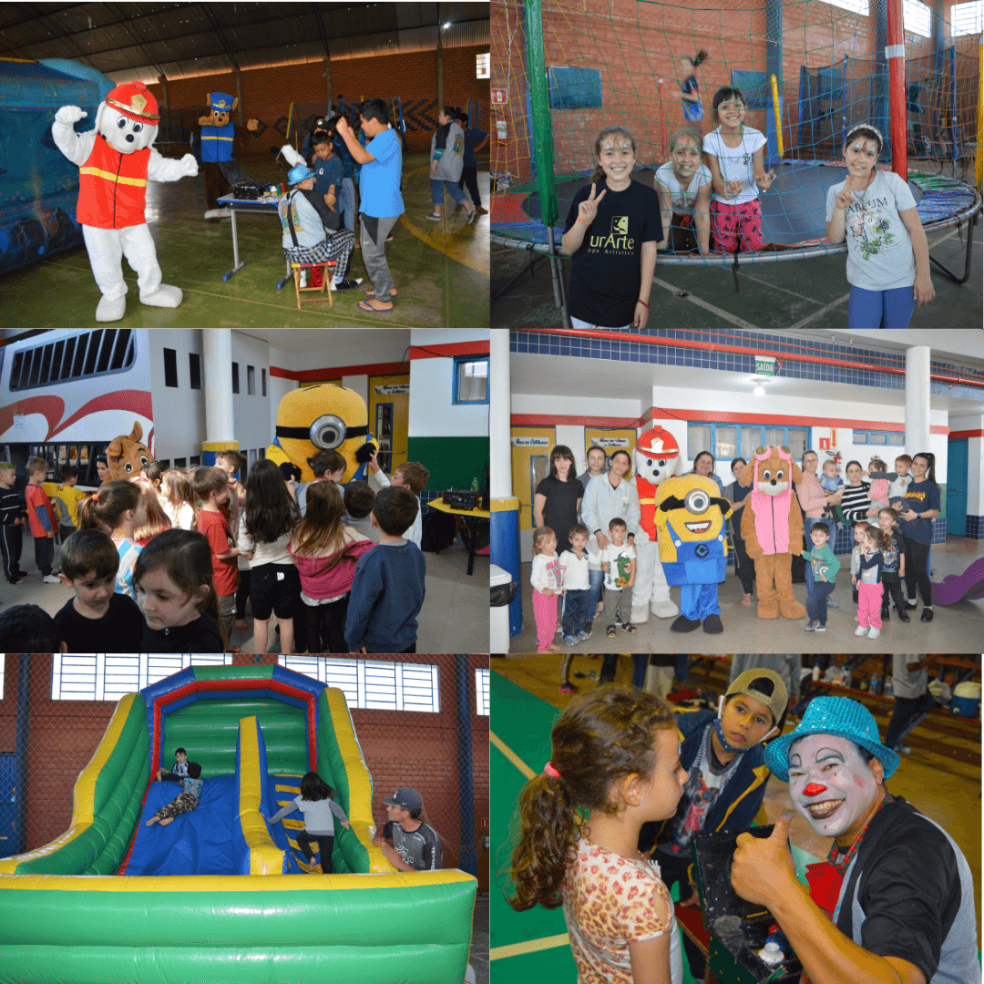Dia das Crianças repleto de atividades e diversão para os alunos das escolas municipais e estaduais de Ronda Alta