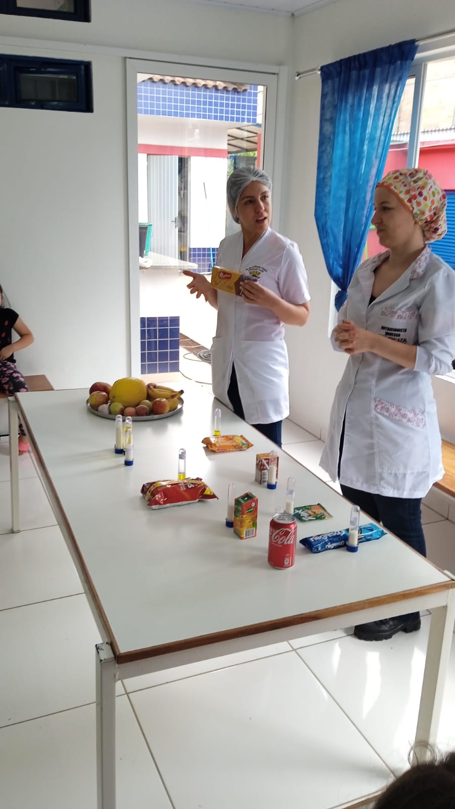 Atividade de Educação Nutricional é realizada com os alunos da escola Vó Elmira
