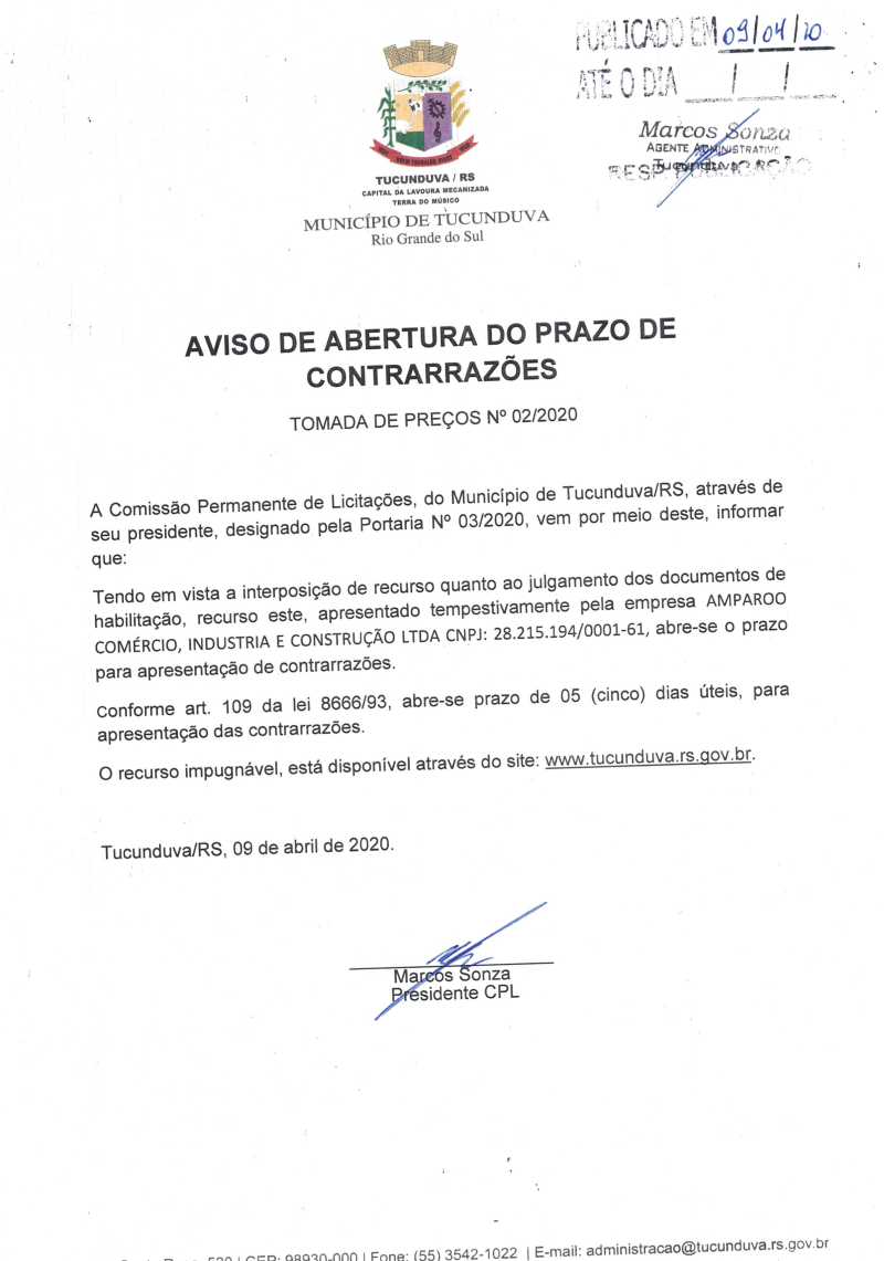AVISO ABERTURA PRAZO CONTRARRAZÕES TMP 02_2020