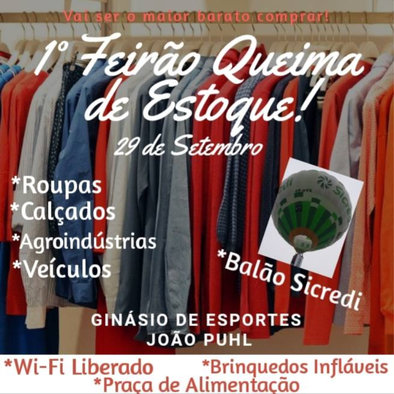 1º FEIRÃO QUEIMA DE ESTOQUE!