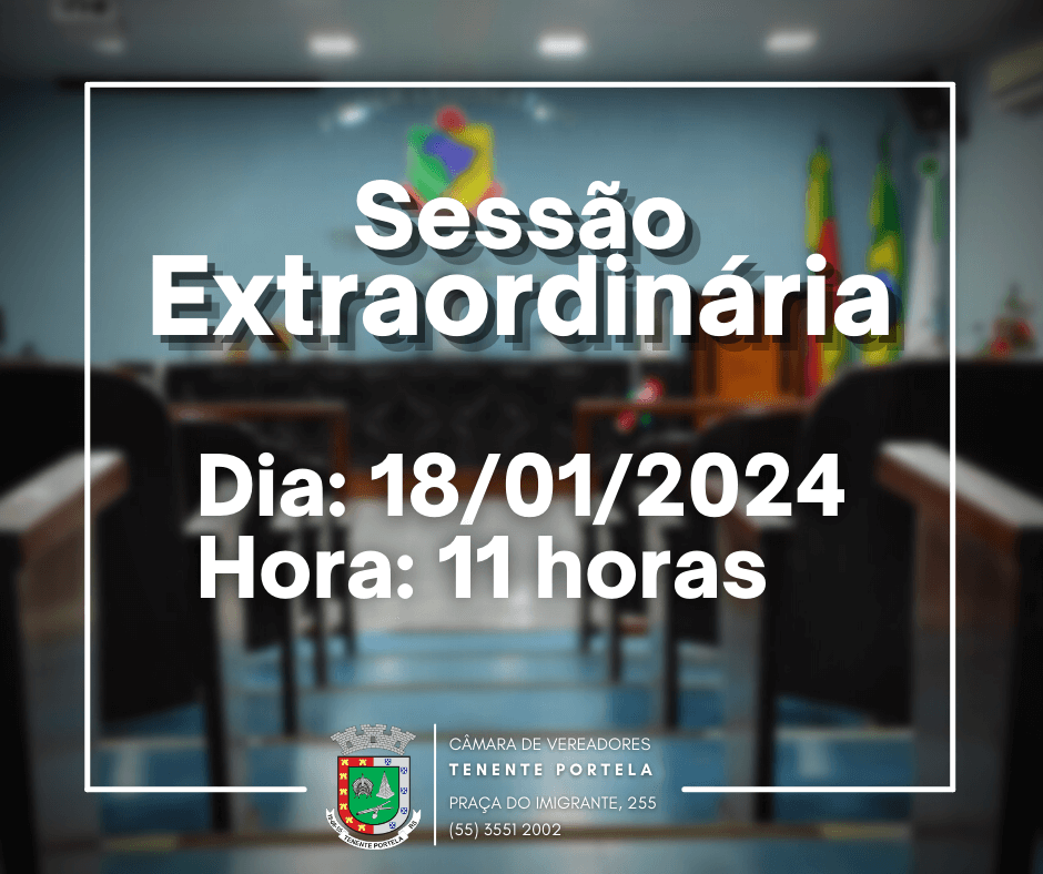 CONVOCAÇÃO DE SESSÃO EXTRAORDINÁRIA