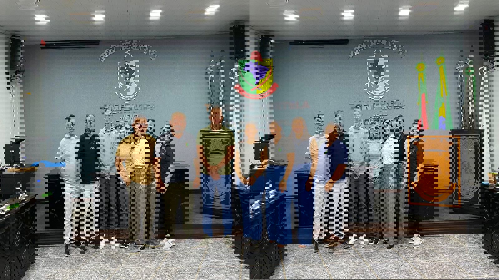 <p>Presidente Micheli Vargas realiza reuni&atilde;o de alinhamento com servidores da C&acirc;mara</p>