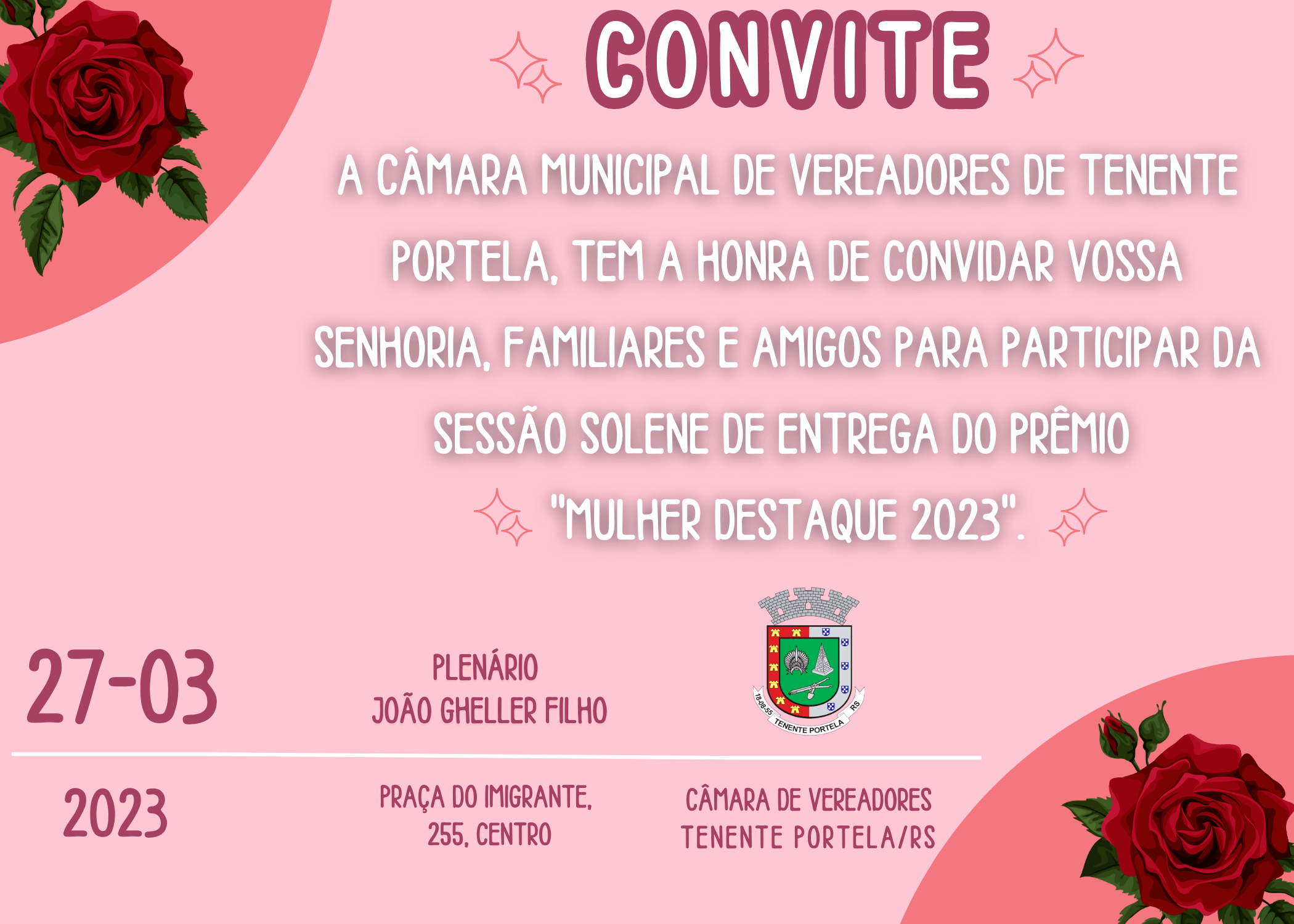 CONVITE PARA SESSÃO SOLENE