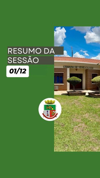 <p>SESS&Atilde;O ORDIN&Aacute;RIA DO DIA 01 DE DEZEMBRO DE 2025</p>