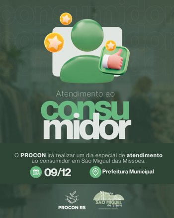 <p>O PROCON realizar&aacute; atendimento Especial aos Moradores no dia 09/12/2025.&nbsp;</p>