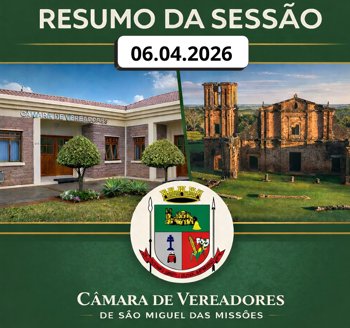 SESS&Atilde;O ORDIN&Aacute;RIA DO DIA 06 DE ABRIL DE 2026