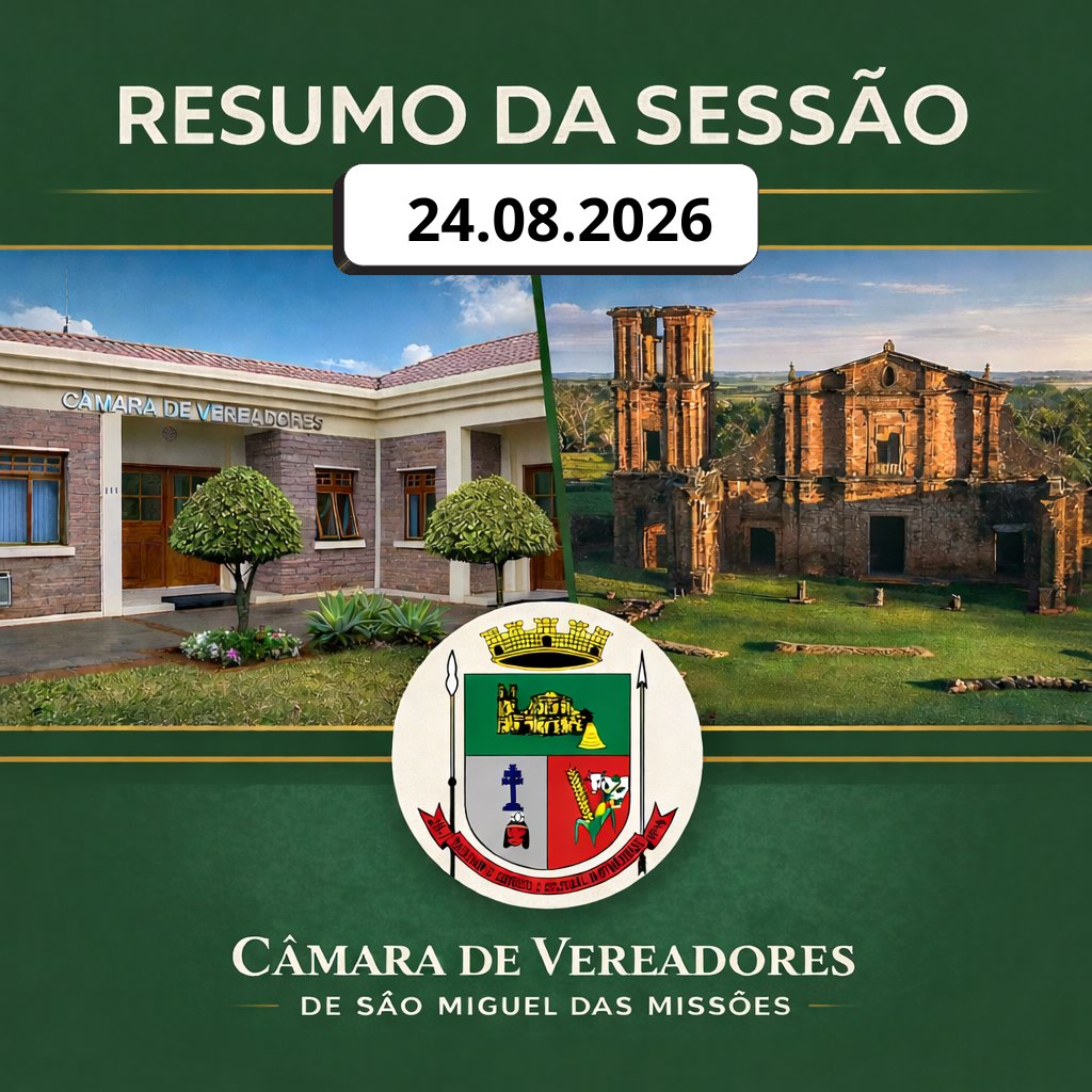 Sess&atilde;o Ordin&aacute;ria do dia 24.08.2026