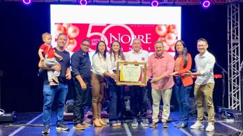 <p><span style="font-size: 14pt;">Nobre recebe &ldquo;Mo&ccedil;&atilde;o de Reconhecimento&rdquo; por seus 50 anos</span></p>