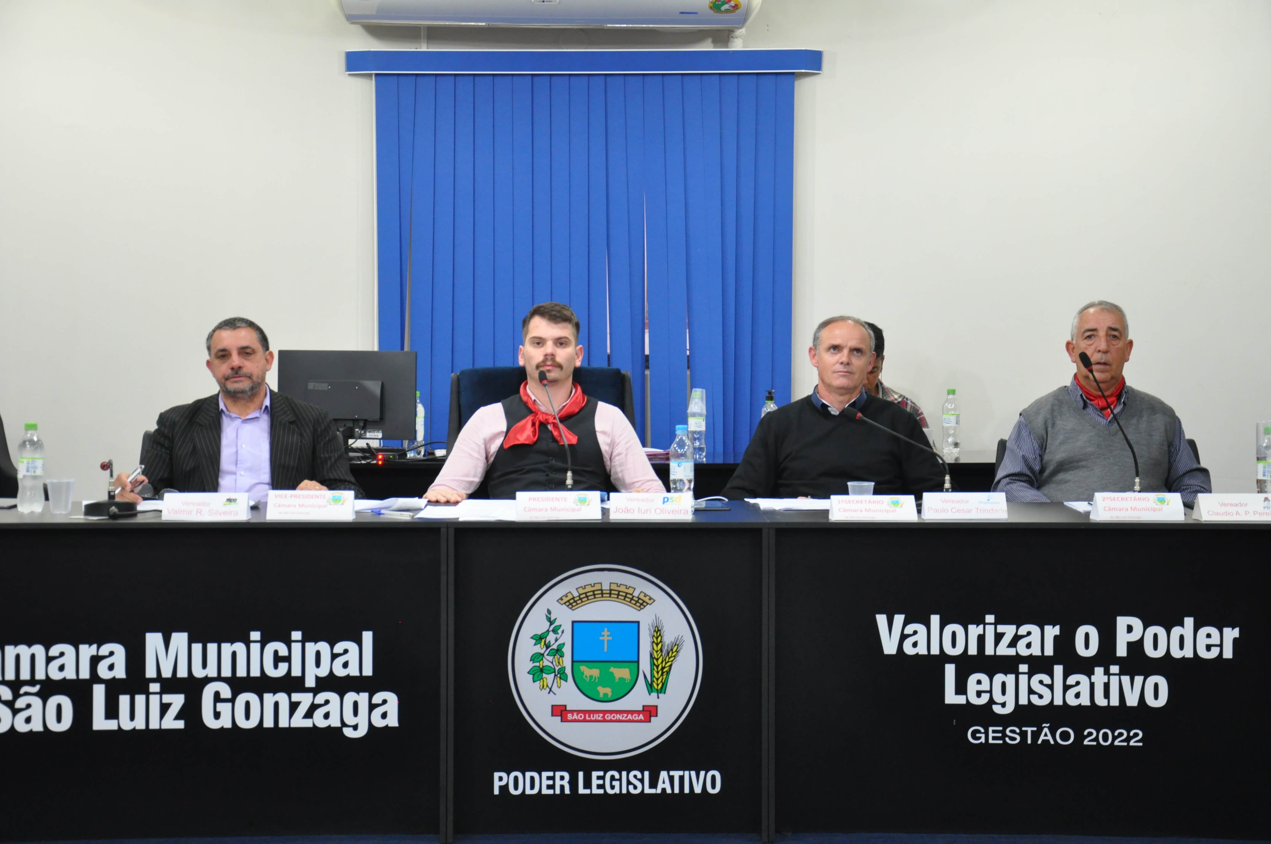Realizada a 30ª Sessão Ordinária da Câmara de São Luiz Gonzaga