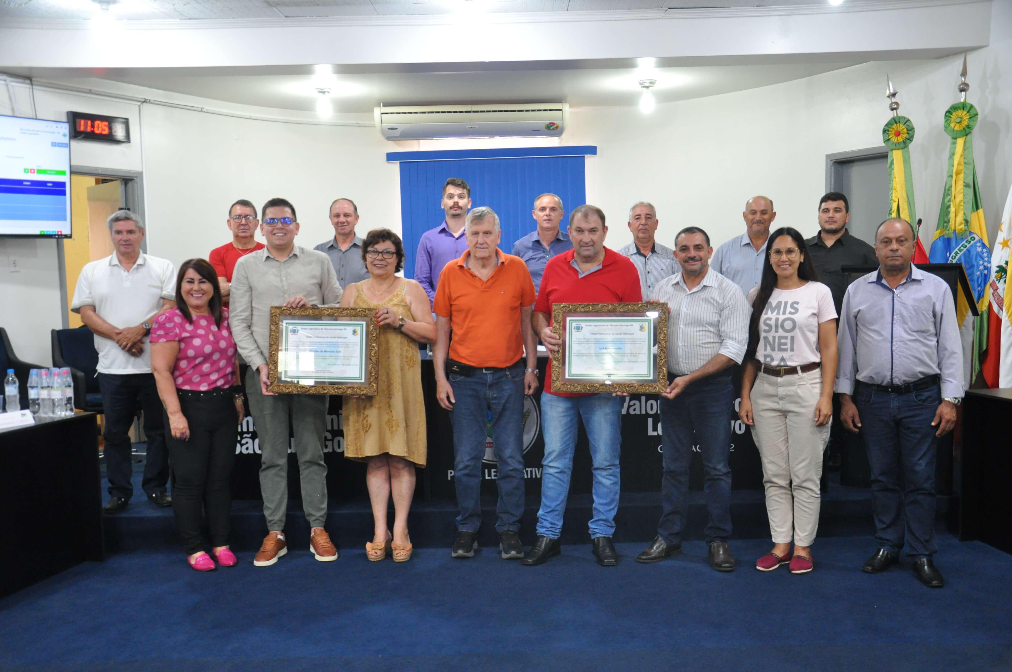 Câmara Municipal de São Luiz Gonzaga entregou Título Profissional de Saúde Destaque
