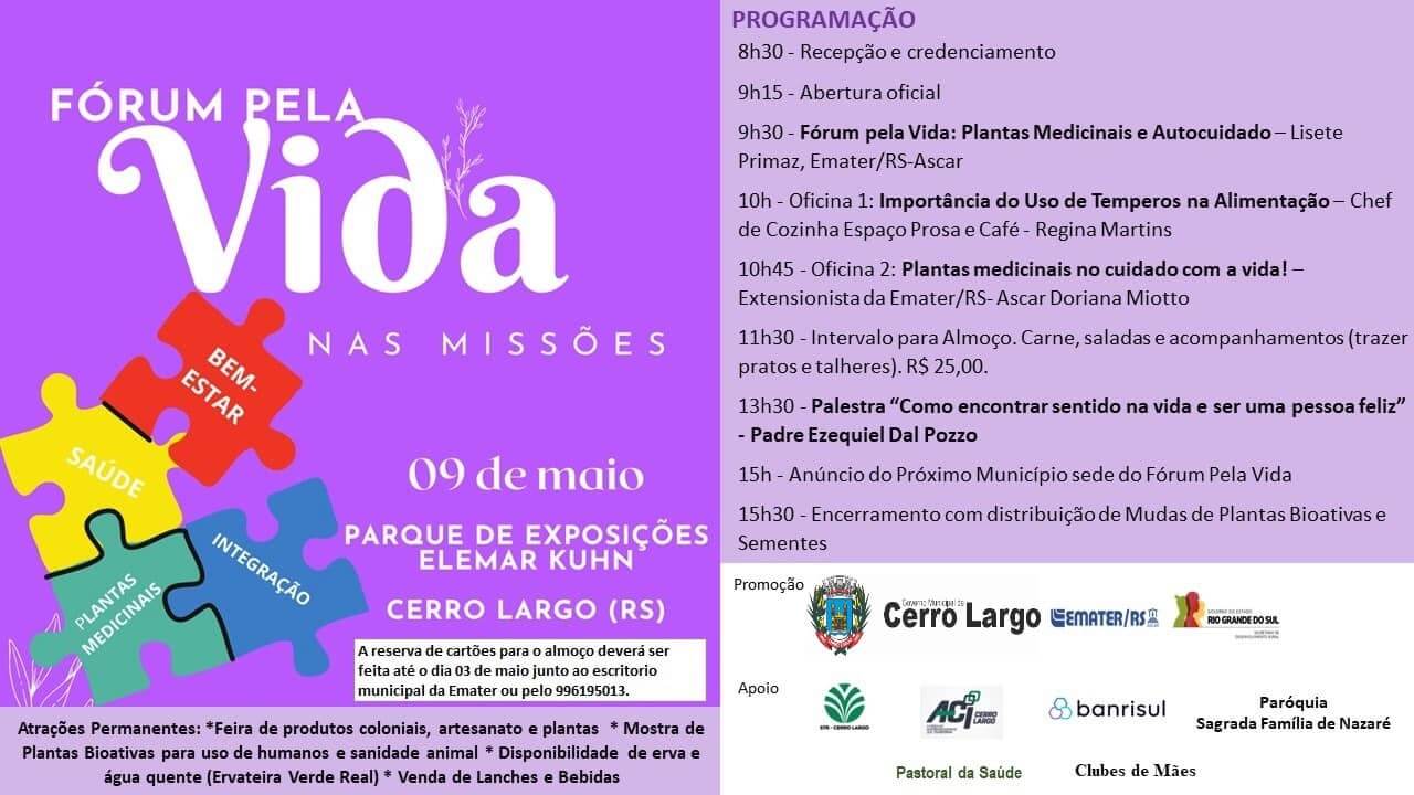 <p>9&deg; F&Oacute;RUM PELA VIDA NAS MISS&Otilde;ES</p>