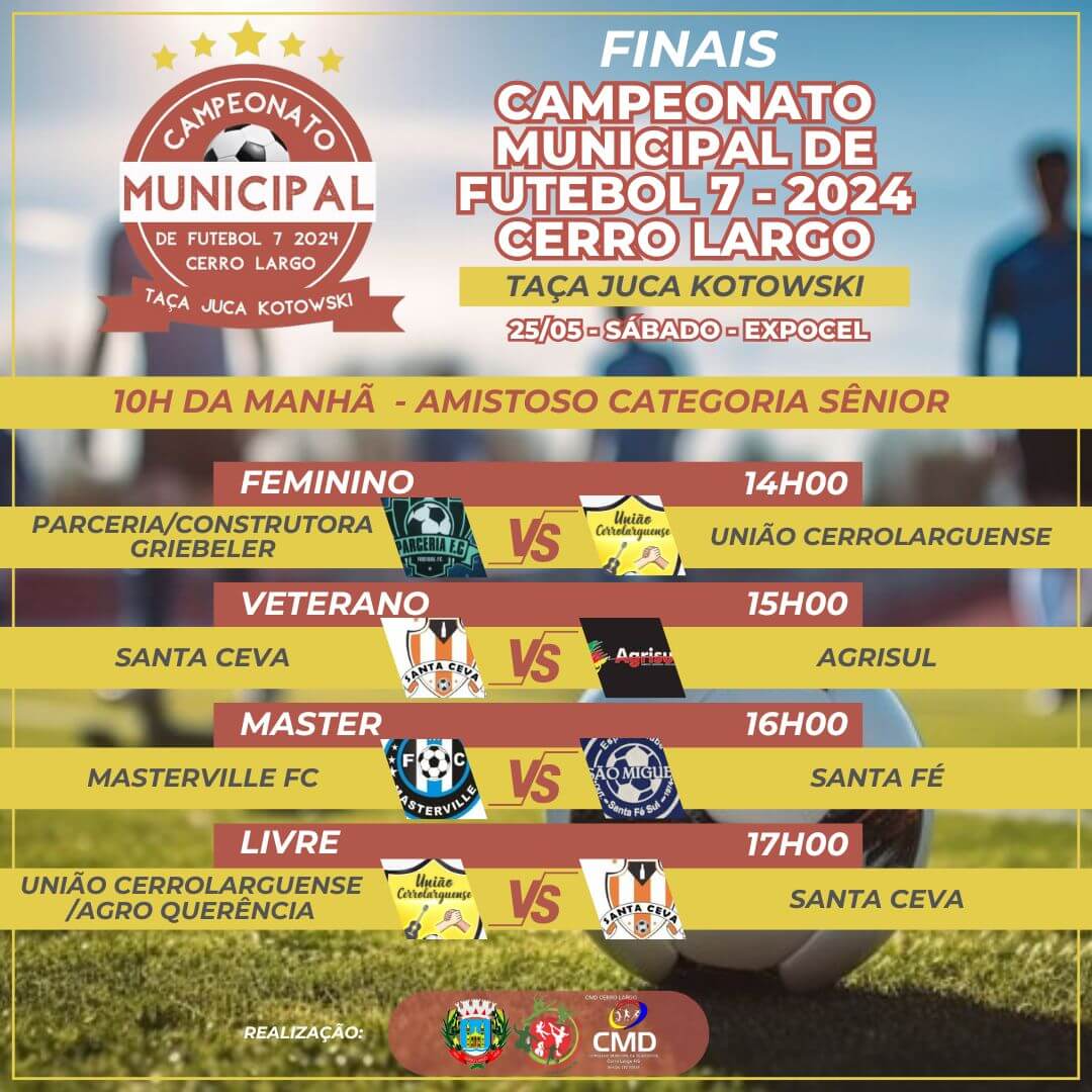 <p>FINAIS DO CAMPEONATO MUNICIPAL DE FUTEBOL 7</p>