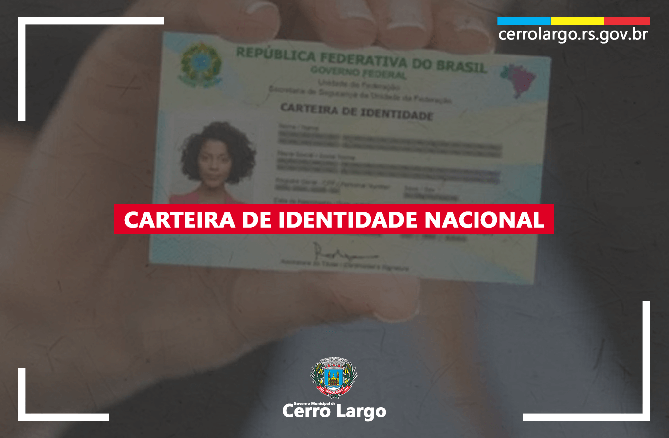 <p>CARTEIRA DE IDENTIDADE NACIONAL (CIN) 1&ordf; VIA MODELO NOVO GRATUITA PARA TODAS AS IDADES</p>