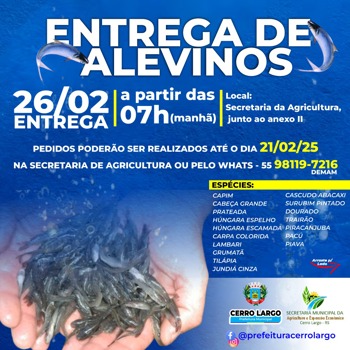 <p>ENTREGA DE ALEVINOS</p>