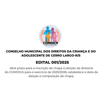 <p>COMDICA - EDITAL 001/2025</p>