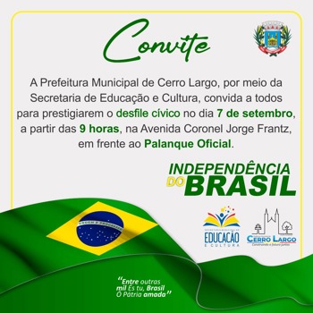<p>Desfile C&iacute;vico - 07 de Setembro</p>