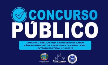 <p align="left"><span style="color: #000000;"><span style="font-family: Calibri, serif;"><span style="font-size: medium;">CONCURSO P&Uacute;BLICO PARA PROVIMENTO DE CARGOS - Poder Legislativo<br /><br /></span></span></span></p>
<p align="left">&nbsp;</p>