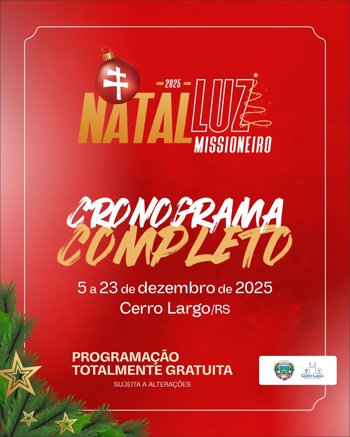 <p>NATAL LUZ MISSIONEIRO!</p>