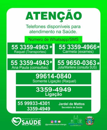 <p>Secretaria de Sa&uacute;de Informa!</p>