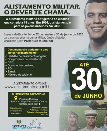 <p>ALISTAMENTO MILITAR 2026</p>