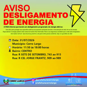 RGE Comunica - Aviso de desligamento